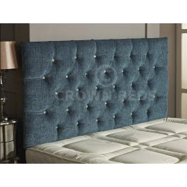AQUA, 2FT6 DIAMANTE CROWNBEDSUK CHESTERFIELD DIAMANTE BUTTON HEADBOARD IN 2ft6,3ft,4ft,4ft6,5ft,6ft !!!!NEW!!!! SMALL SINGLE 