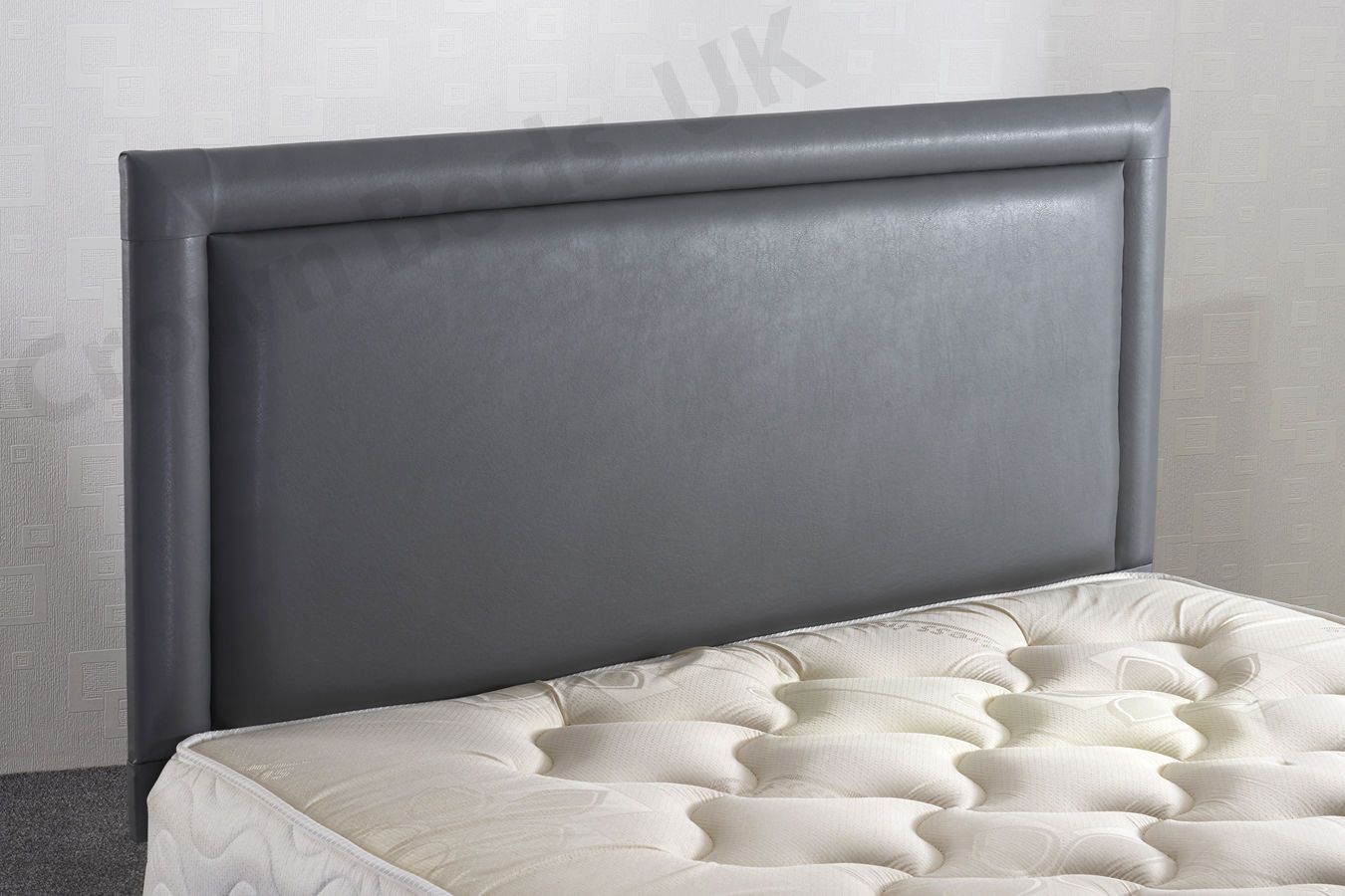 Home Deco Centre Bumper Frenzy Faux, Full Size Leather Headboard