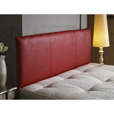 FAUX LEATHER VICTORIA HEADBOARD 2FT6 SMALL SINGLE RED